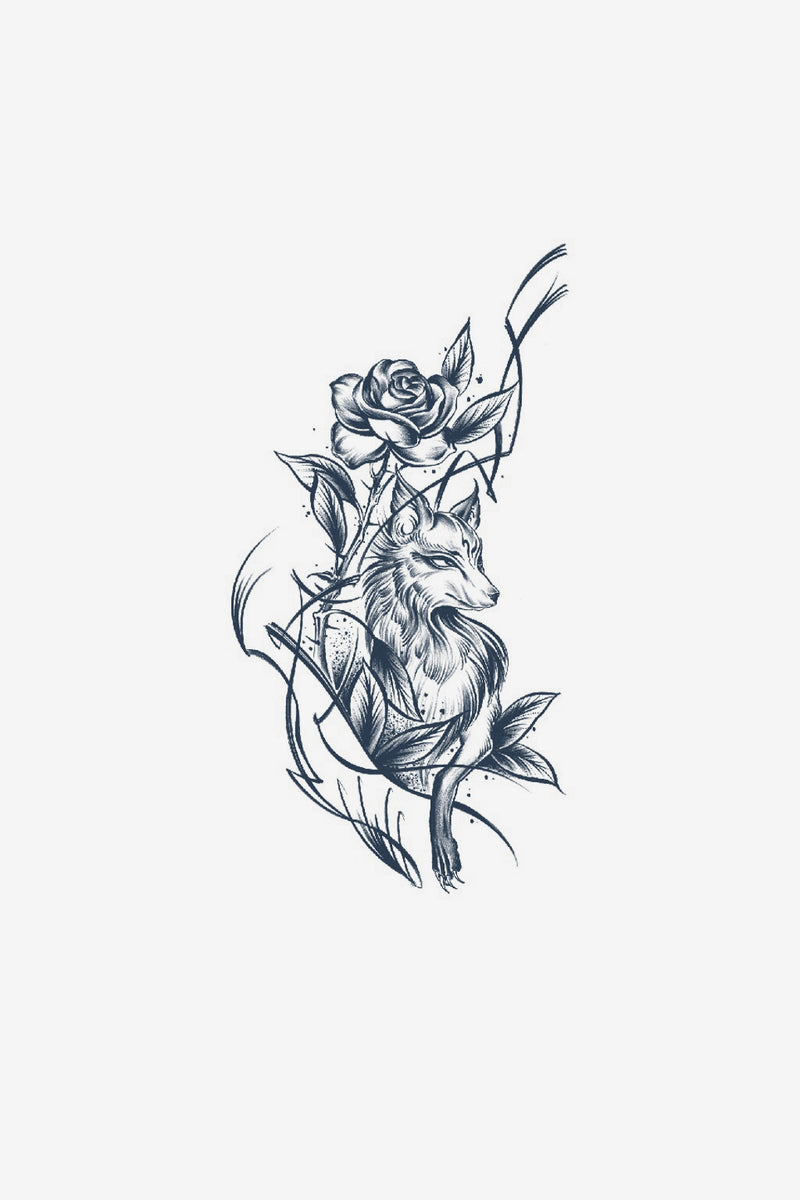 Renard de fleurs