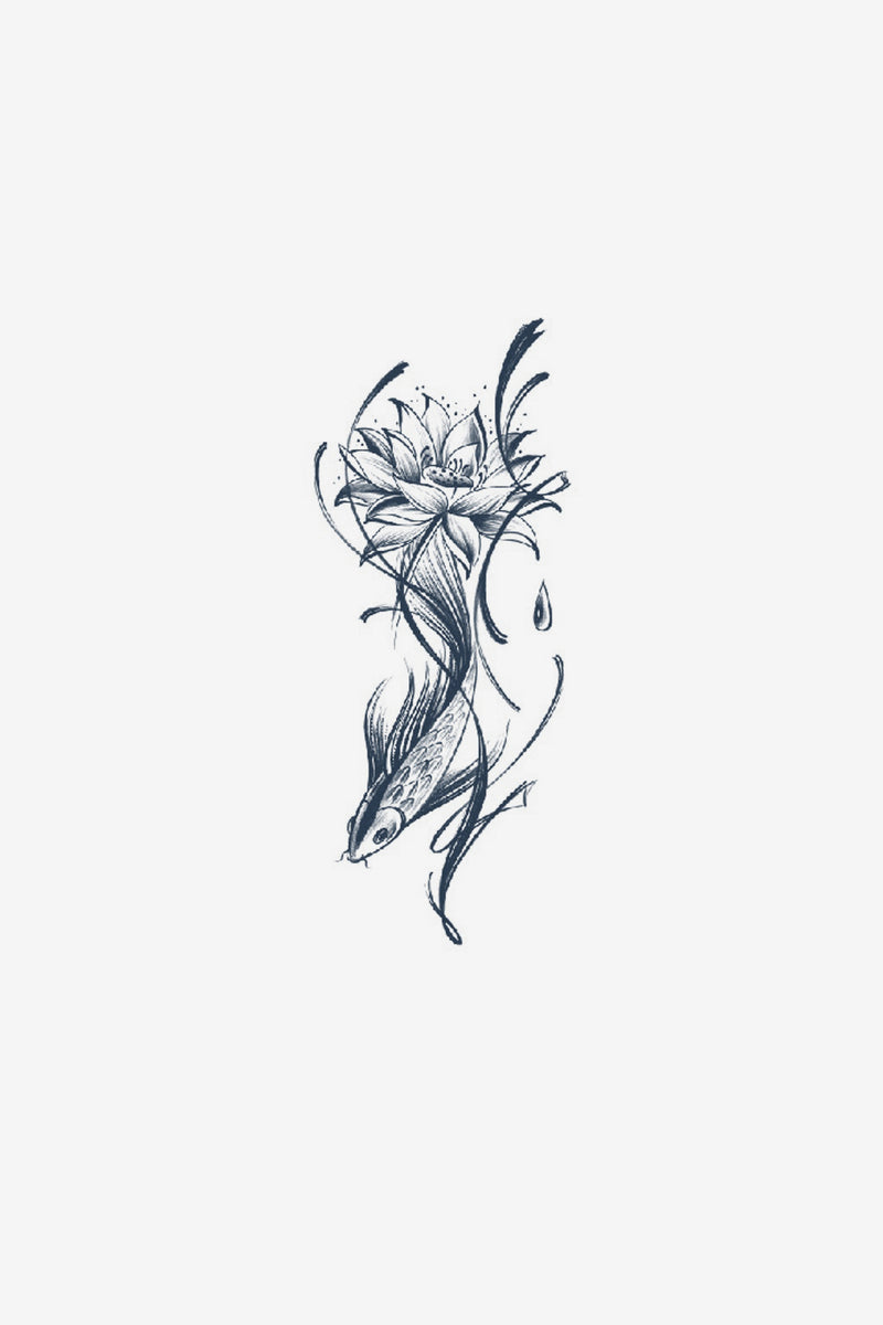 Lotus et poisson